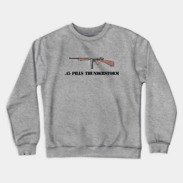 Tommy gun Crewneck Sweatshirt by bumblethebee